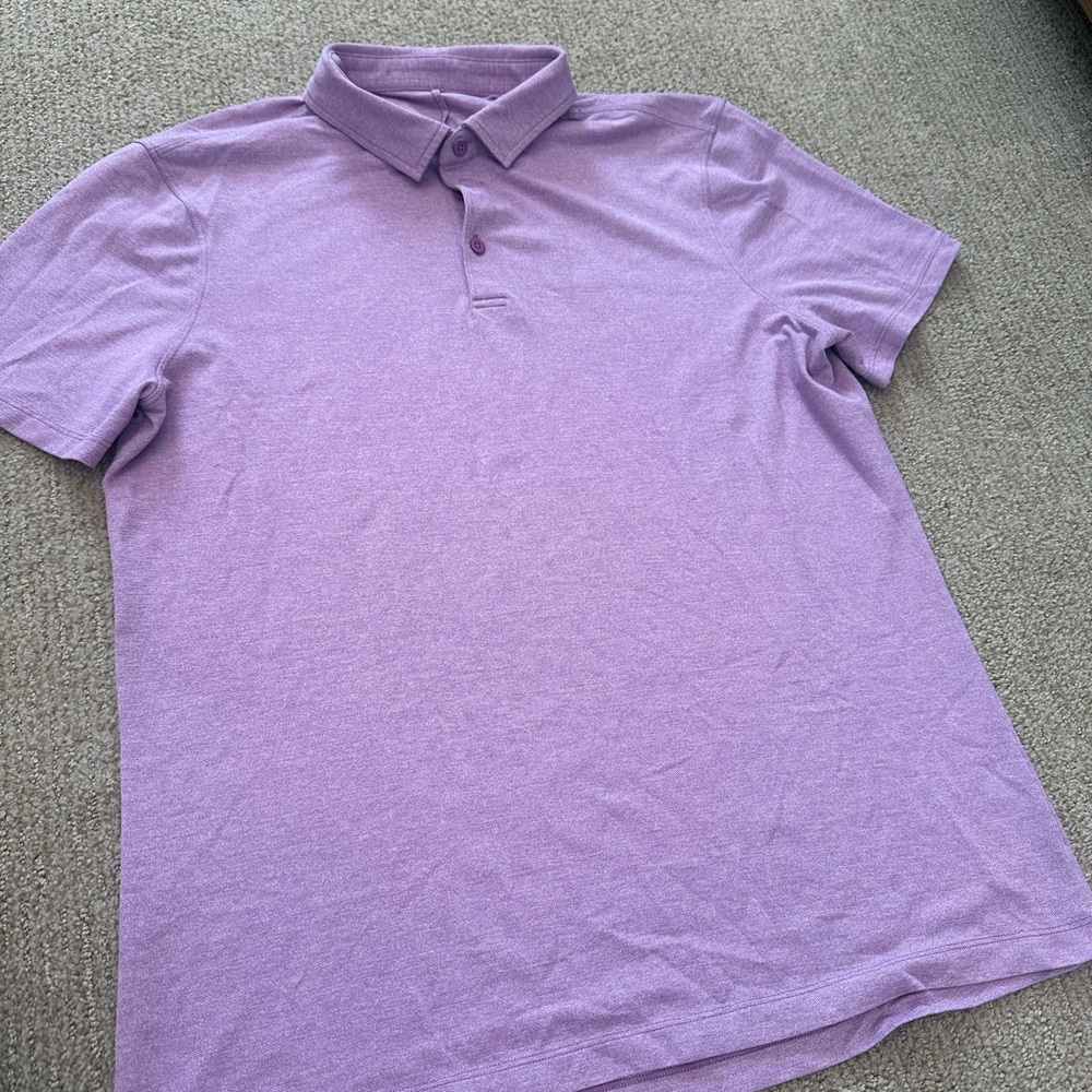 Lululemon Athletica Purple Polo Shirt with Classic Collar